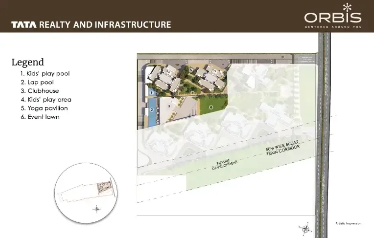 Tata Orbis Ghansoli — master plan layout